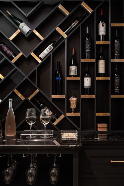 Home Bar Rooms, Modern Home Bar, Bar In Casa, Home Wine Cellars, Wine Cellar Design, Cellar Design, Home Bar Designs, Wine Display, Bar Interior