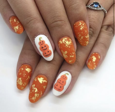 IG: @ricekittynails Cali Nails, Spice Nails, Pumpkin Nail Designs, Holloween Nails, Opi Polish, Pumpkin Nails, Diy Acrylic Nails, Winter Nails Acrylic, Painted Ladies