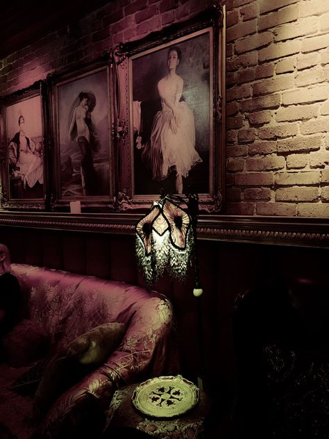 #vampire #goth #speakeasy Vampire Aesthetic Modern, Goth Bar, Vampire Bar, Vampire Goth, Romantic Goth, 21st Birthday, Photo Dump, Lounge, Portfolio