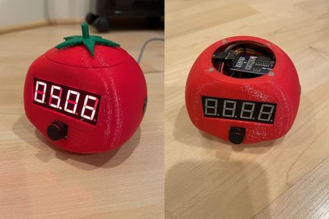 Wow!! This Cutest #pomodoro Timer is also a⏰Clock.😍👍 #Arduino #DIY #technofanart #RaspberryPi #Coding Pomodoro Method, Pomodoro Timer, Raspberry Pi, Fell In Love, Cooking Timer, Arduino, Time Management, Raspberry, In Love