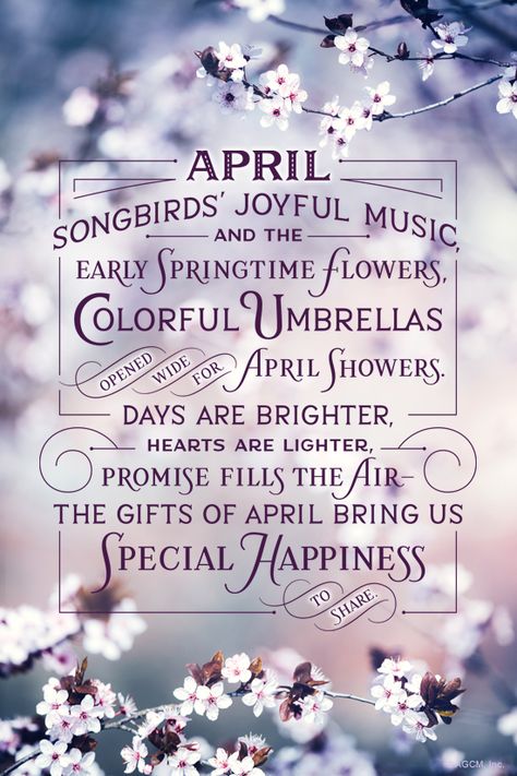 "April Poem" | April eCard | Blue Mountain eCards Hello April Quotes Inspiration, April Poems Quotes, Life Seasons Quotes, April New Month Quotes, April Month Quotes, April Quotes Month Of, Happy April Quotes, April Reminders, April Aesthetic Month