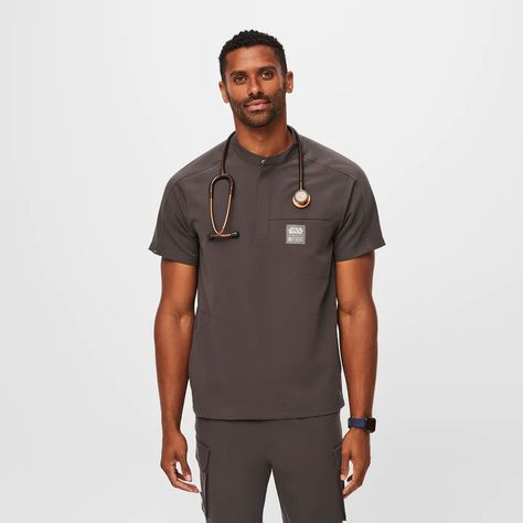 Men's Scrubs - Premium Medical Uniforms & Apparel · FIGS Medical Scrubs Men, Medical Scrubs Fashion, Fancy Collar, Scrubs Uniform, Mens Scrubs, Figs Scrubs, Medical Outfit, Lab Coats, Medical Uniforms