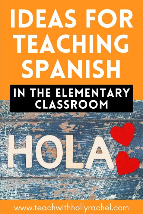 Looking for a fun and engaging way to teach Spanish in the elementary classroom? Look no further! Read my top ideas for making Spanish learning an enjoyable experience for young learners. Get ready to inspire your students with these interactive, hands-on activities! Find out more today! Spanish For Elementary Students, Teaching Spanish To Elementary Students, Spanish Class Activities High Schools, Spanish Club Activities, Elementary Spanish Classroom, Spanish Speaking Countries Activities, Hello In Spanish, Classroom Activities Elementary, Country Study