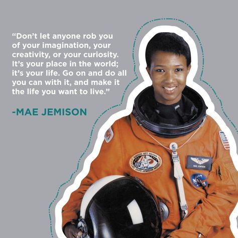 Your imagination, creativity, and curiosity are your secret weapons! Thank you @mae_jemison_rox Mae Jemison, Teena Marie, Maureen Mccormick, Career Contessa, Sheryl Lee, Andy Garcia, Mel Gibson, Carrie Fisher, All You Can