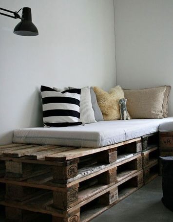 7 pallet projects that make great cottage furniture – Cottage Life Norwegian Interior, Wood Pallet Bed Frame, Wood Pallet Beds, Pallet Bed Frames, Pallet Daybed, Koti Diy, Diy Daybed, Diy Pallet Sofa, Pallet Bed