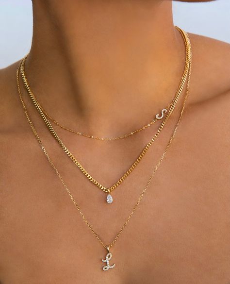 Anita Ko (@anitakojewelry) • Instagram photos and videos Luxury Gold-tone Everyday Necklaces, Anita Ko Necklace, Single Diamond Necklace, Initial N, Anita Ko, Initial Necklaces, Diamond Initial Necklace, Gold C, Hexagon Diamond