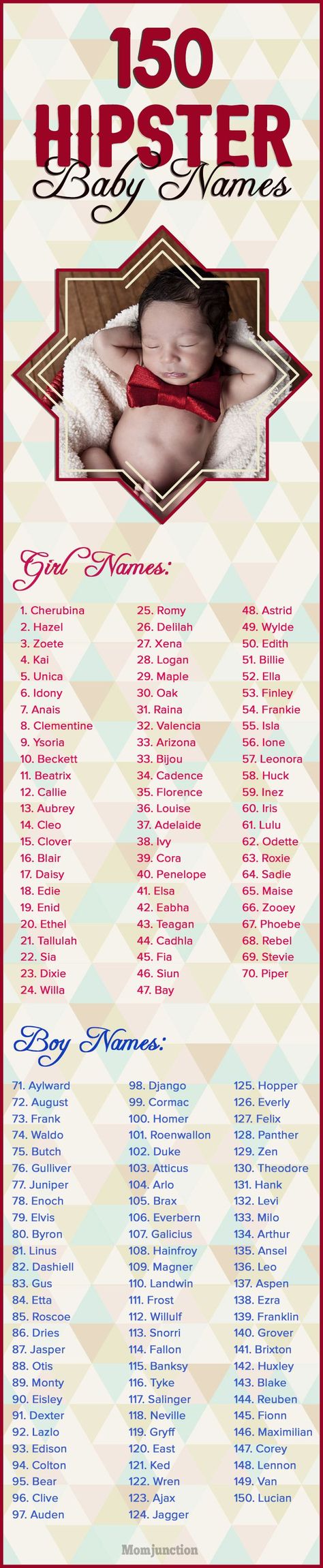 Looking for some quirky hipster baby names? MomJunction brings you a list of best 150 hipster baby names for girls and boys! Hipster Baby Names, Hipster Kid, Names Boy, Hipster Baby, Names For Boys, Names Girl, Baby Name List, Hipster Babies