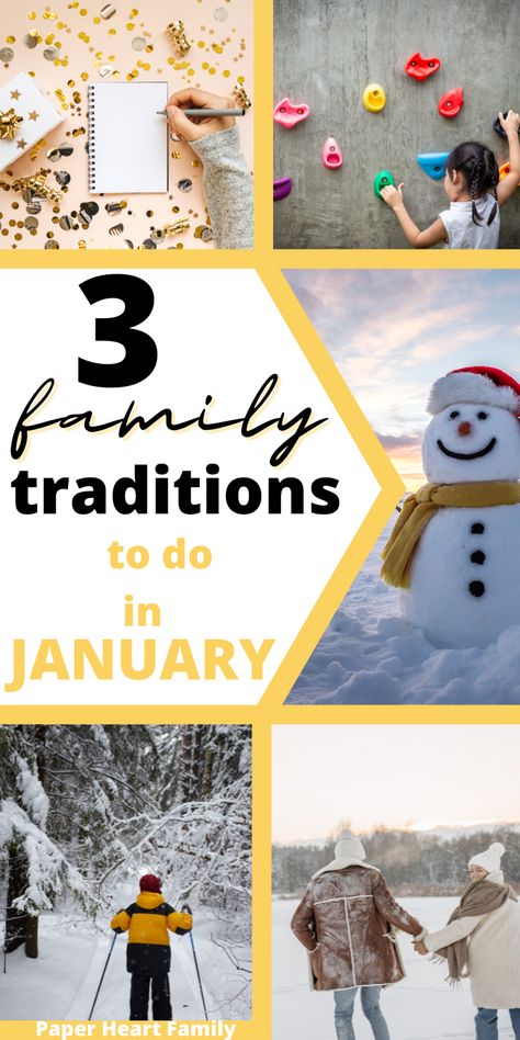 53 Family Traditions For Every Month Monthly Family Traditions, December Family Activities, January Family Activities, January Traditions, Family Traditions To Start With Baby, Family Traditions Lesson, Winter Traditions, Sibling Bonding, Free Family Activities