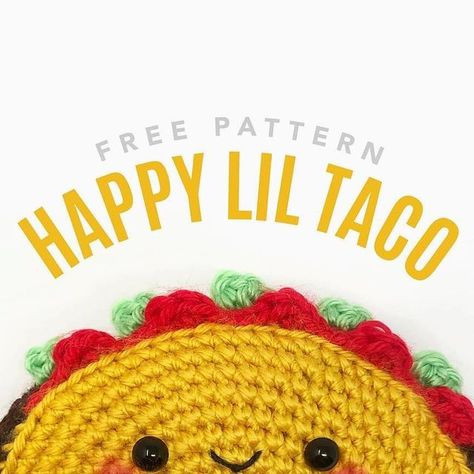 The Knotty Boss - Anna Leyzina on Instagram: "Wasn’t sure what I was going to post today until my friend told me it was National 🌮 Day (thanks @klicketyklack)Needless to say I immediately knew I had to re-share my #HappyLilTaco pattern… swipe through photos for full written pattern. I made this pattern several years ago but now wondering whether I should make a matching printable 🤔 what do you think? . . . #theknottyboss #crochetpattern #freecrochetpattern #freepattern #crochettaco #nationalt Crochet Taco, Tuesday Post, Amigurumi Crochet Free Pattern, Taco Love, Crochet Geek, Caron Simply Soft, Crochet Food, Kawaii Crochet, October 4