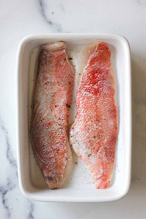 Cooking Perch Fillets, How To Cook Perch Fillets, Baked Ocean Perch Fillet Recipes, Sea Perch Recipes, Perch Fish Recipes Baked, Baked Perch Recipes Oven, White Perch Fish Recipes, Ocean Perch Fillet Recipes, Baked Perch Recipes