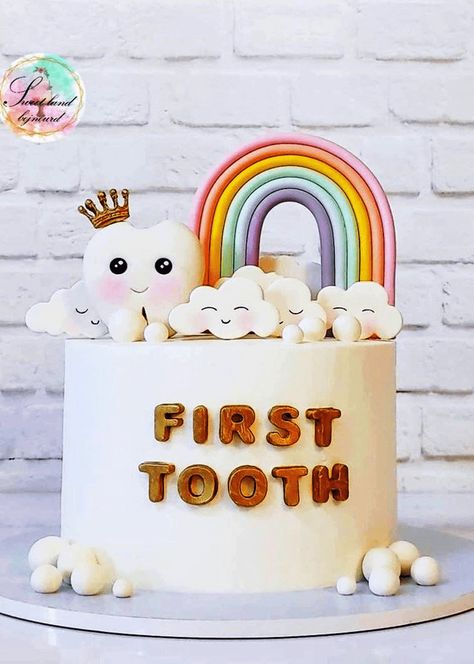 Teeth Birthday Cake Ideas Images (Pictures) Teeth Cake Design, First Tooth Cake Design, Happy First Tooth Cake, Teeth Cake Ideas, First Tooth Decoration Ideas, First Tooth Cake Ideas, First Teeth Party Ideas Tooth, First Teeth Cake Ideas, First Tooth Cake