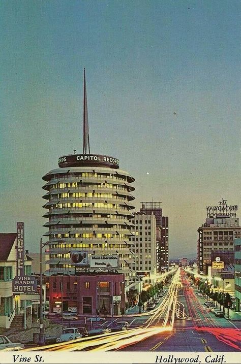 Capitol Records, 1967 Capital Records, Sunset Strip, Retro Images, Capitol Records, Space Place, Historical Landmarks, Culver City, Los Angeles County, Hollywood California