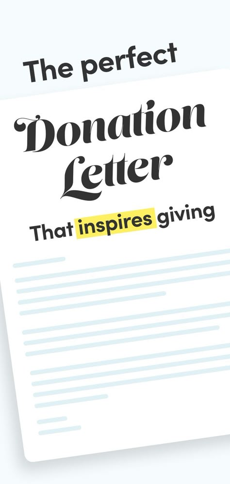 The Perfect Donation Letter That Inspires Giving on a letter with "inspires" is highlighted Fundraiser Letter For Donations, Fundraising Quotes, Donation Letter Samples, Solicitation Letter, Grant Proposal Writing, Donation Letter Template, School Donations, Auction Donations, Donation Request Letters