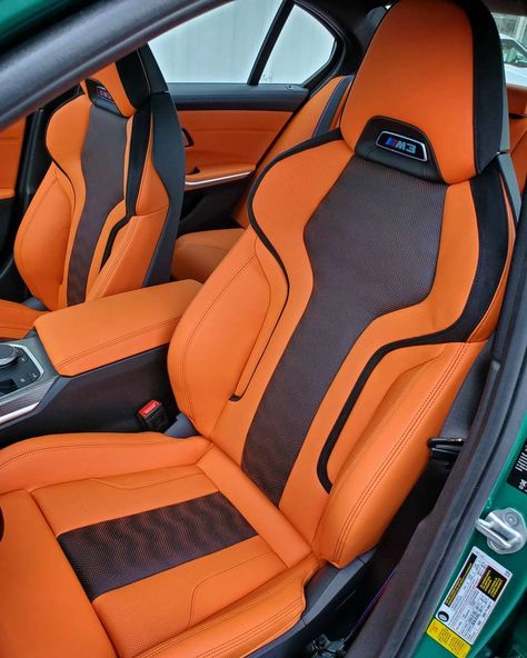 Orange Car Accessories, Q50 Red Sport, Bmw G80, Lexus Rx 350, Orange Car, Car Interior Design, Orange Interior, Nissan Maxima, Car Ideas