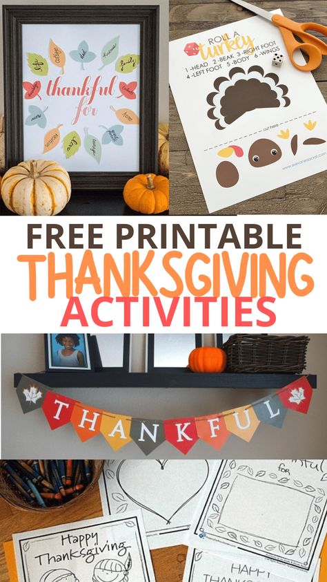 Friendsgiving Printables Free, Printable Thanksgiving Activities, Printable Thanksgiving Coloring Pages, Thanksgiving Table Favors, Coloring Pages Activities, Turkey Place Cards, Free Printable Thanksgiving, Fun Thanksgiving Crafts, Thanksgiving Gift Tags