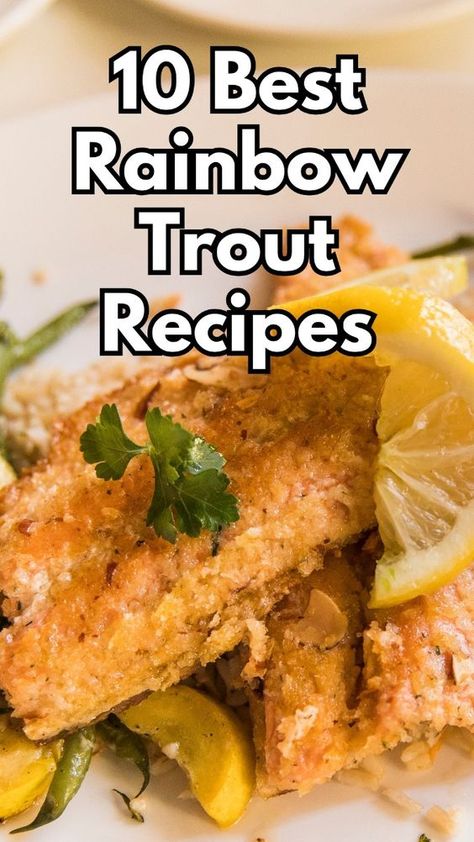 Explore an enticing variety of rainbow trout recipes that showcase the fish's delicious versatility. Whether you're in the mood for something light and healthy or rich and flavorful, this collection has you covered. Each recipe promises to deliver satisfying meals perfect for any occasion, bringing joy to your dining table. #rainbowtroutrecipes #rainbowtrout How To Cook Trout On The Stove, Trout Recipes Grilled, Cooking Rainbow Trout, Rainbow Trout Recipe Pan Fried, Rainbow Trout Recipe Baked, Steel Head Trout Recipes, Lake Trout Recipes, Trout Fillet Recipes, Rainbow Trout Recipe