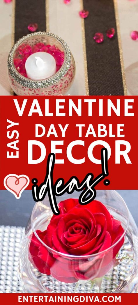 Valentines Day Party Centerpieces, Diy Valentine Centerpieces Simple, Valentine Center Piece For Tables, Diy Valentine Table Decorations, Simple Valentine Centerpieces, Valentine's Day Table Decor, Table Decorations For Valentines Day, Valentines Party Decorations Table, Valentine Party Table Decorations