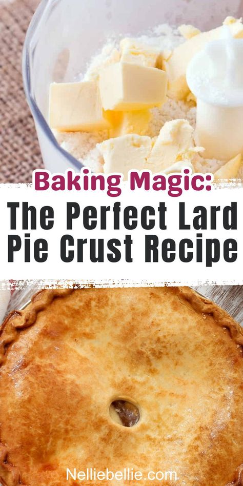 Discover the secret to a perfect pie with our Lard Pie Crust Recipe! 🥧✨ It's a flaky, golden masterpiece that transforms every filling into a culinary delight. Ready to elevate your baking skills? Follow our guide, master the art of lard crusts, and craft pies that will leave everyone craving more. Try it today and bake up some magic! 😋👩‍🍳 #LardPieCrust #PerfectPie #BakingMagic #HomemadePies #CookAndShare Lard And Butter Pie Crust Recipe, Lard Pastry Recipe, Homemade Pie Crust With Lard, Pie Crust Recipe Lard, Two Crust Pie Crust Recipe, Tenderflake Pie Crust Recipe For One Pie, Pie Crust With Lard Recipe, Lard Pie Crust Recipe Food Processor, Beef Tallow Pie Crust