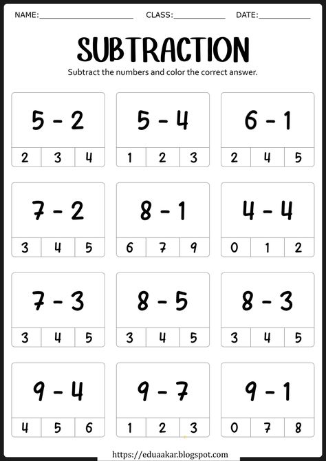 Kumon Worksheets Free Kindergarten, Addition And Subtraction Worksheets For Kindergarten, Fun Math Worksheets 1st Grade, Subtraction Activities Grade 1, Mathematics Worksheets For Kindergarten, Kindergarten Worksheets Addition, Subtraction Activities For Kindergarten, Subtraction Worksheets Grade 1, Subtraction Worksheets Kindergarten