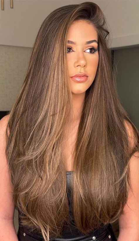 2023 Winter Hair Color, Winter Hair Colour For Blondes, Natural Dark Hair, Hair Color For Fair Skin, Winter Hair Color Ideas, Highlights Curly Hair, Haircuts For Long Hair With Layers, Brunette Hair With Highlights, Long Hair Pictures