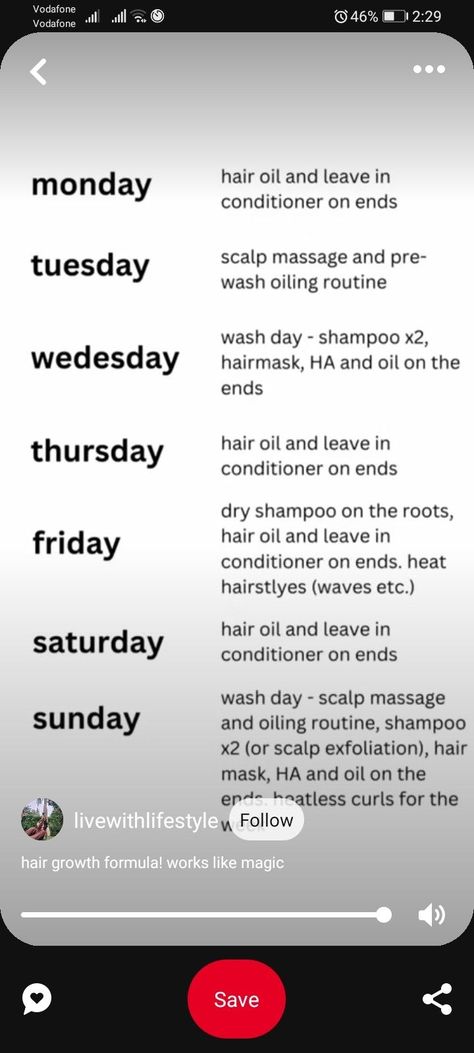 Hair Oil Schedule, Hair Care Routine Chart, Weekly Hair Growth Routine, Weekly Haircare Routine Schedule, Curly Hair Schedule, Hair Oiling Schedule, Hair Care Schedule Weekly, Healthy Hair Growth Routine, Haircare Routine For Hair Growth