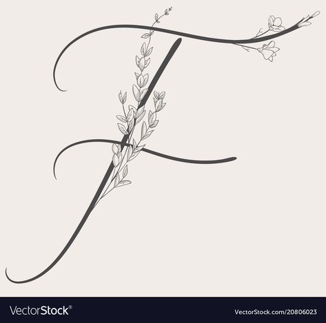 F Letter Tattoo Design, F Tattoo Letter, Letter F Tattoo, Letter Floral Design, F Lettering, Boyfriend Girlfriend Tattoos, Freya Tattoo, Girlfriend Tattoos, F Monogram