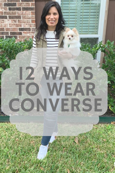 Outfits With Retro Sneakers, How To Wear Converse With Jeans, Styling Converse Low Tops, Casual Tennis Shoes Outfit, Converse Work Outfit, Jeans And Tennis Shoes, How To Style Converse High Tops Outfits, Sneakers And Jeans Outfit, Tennis Shoes With Jeans