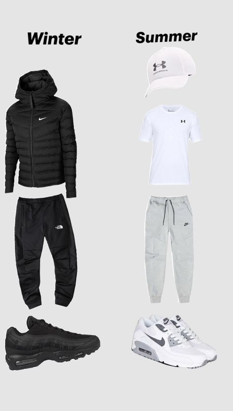 #wintervssummer #outfit #winter #summer Cool Fits For Guys, Outfits Drip Hombre, Drill Outfit Men, Outfit Maranza, Drill Outfit, Summer Shuffles, Winter Drip, Street Style Boy, Summer Drip