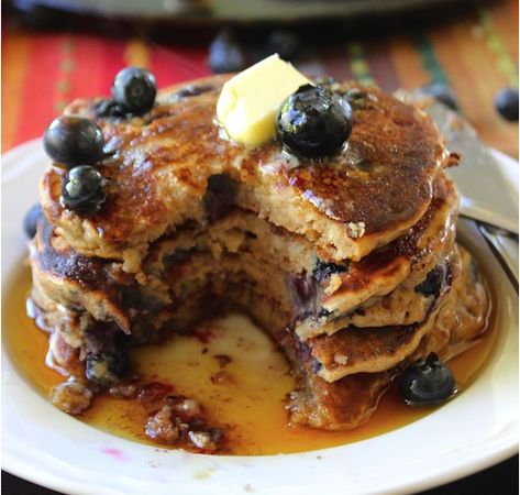 Blueberry Banana Whole Wheat Pancakes Banana Whole Wheat Pancakes, Banana Blueberry Pancakes, Pancakes For Breakfast, Whole Wheat Pancakes, Wheat Pancakes, Banana Pancakes Recipe, Healthy Pancakes, Blueberry Pancakes, Pancakes Healthy