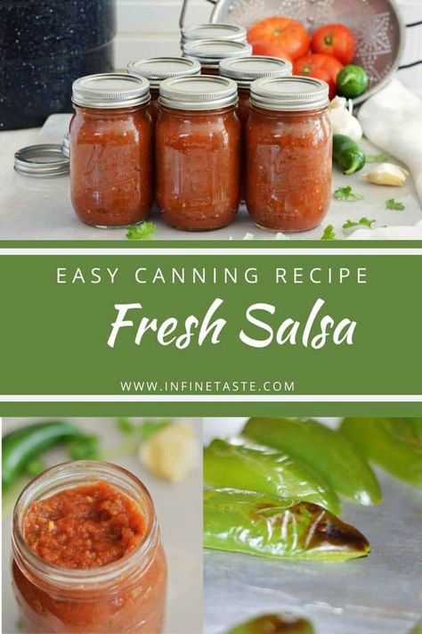 Easy Canning Salsa Recipes, Jarred Salsa Recipe, Salsa Recipe Without Cilantro, Canning Salsa Recipes, Tomato Corer, Canned Salsa Recipe, How To Can Salsa, Homemade Canned Salsa, Salsa Recipe For Canning