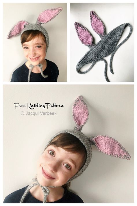 Bunny Ears Pattern, Geometric Knitting, Small Knitting Projects, Easter Headbands, Bunny Ears Headband, Yarn Hats, Knitting Hat, Knitted Headband, Quick Knits