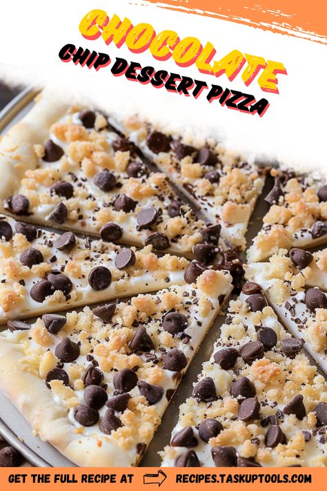 Indulge in the ultimate sweet treat with this delectable Chocolate Chip Dessert Pizza! This easy-to-make recipe combines a warm, gooey cookie base topped with a luscious layer of melted chocolate chips and your favorite toppings. Perfect for sharing at gatherings or enjoying as a late-night snack, this dessert pizza is a fun twist on traditional desserts. Discover how to create this mouthwatering delight and impress your friends and family with every slice! Follow along for step-by-step instructions and tips for making your own chocolate Chocolate Chip Dessert, Late Night Dessert, Chocolate Chip Pizza, Melted Chocolate Chips, Classic Savory, Traditional Desserts, Desserts With Chocolate Chips, Cream Cheese Sauce, Make Your Own Chocolate