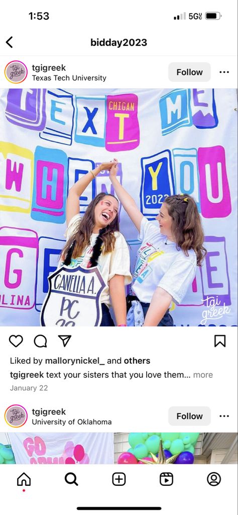 Text Me When You Get Home Bid Day, Road Trip Bid Day, Sorority Instagram, Road Trip Theme, Kappa Delta Chi, Sorority Rush Themes, Rush Themes, Sorority Themes, 2023 Lookbook