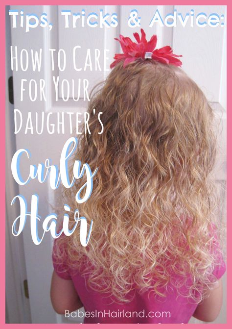 Love your daughter's curly hair, but don't know how to care for it? Check out these tips, tricks, and products for their curly hair. BabesInHairland.com Toddler Curly Hair, Baby Curls, Kids Curly Hairstyles, Curly Hair Photos, Hair Frizz, Curly Hair With Bangs, Curly Hair Care, Curly Hair Tips, Short Curly Hair