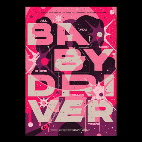 MOVIE Posters // BM on Behance Graphic Design Cv, Instagram Poster, Poster Baby, 타이포그래피 포스터 디자인, 11 December, Baby Driver, 카드 디자인, Movie Posters Design, Typography Poster Design