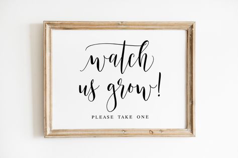 Watch Us Grow, Please Take One, Wedding Signs, Wedding Favor Sign, Favors Sign, Wedding Printables, Wedding Prints, Wedding Decor Sign Pretzel Bar Wedding, Cool Snack Ideas, Wedding Snack Bags, Fall Wedding Food, Bar Sign For Wedding, Wedding Pretzels, Pretzel Bar, Fountain Wedding, Wedding Favor Sign