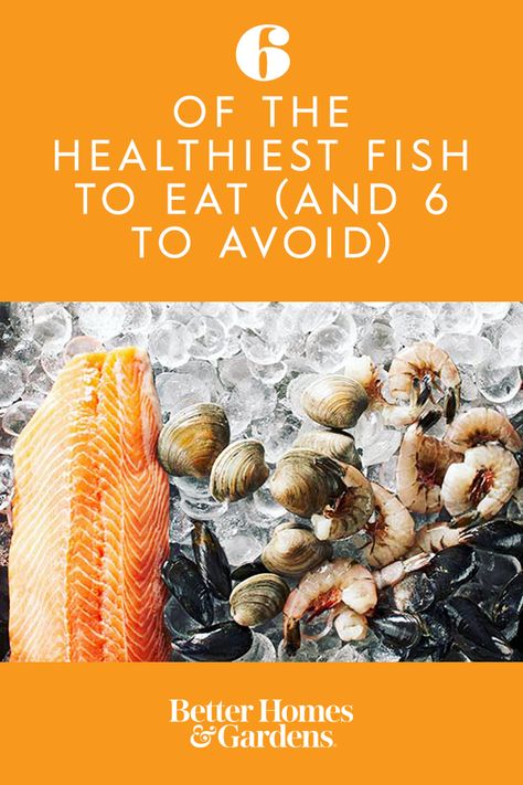 Learn about the best and worst seafood choices for your health and for the environment, then "go fish" and enjoy the approved varieties in our favorite fish recipes. #sustainableliving #eatinghealthy #healthyfish #sustainablefish #bhg Healthiest Fish, Fish Nutrition Facts, Fish Benefits, Fish Diet, Fish To Eat, Foods To Reduce Cholesterol, Monk Fish, Fish Types, Mahi Fish