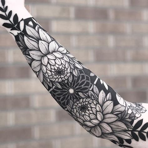 Tattoo by @jaycewallingford made at @allsacredtattoo - - - - - #allsacredtattoo #blackwork #blackworkerssubmission #btattooing… Mandala Tattoo Mann, Stammestattoo Designs, Tato Maori, Sacred Tattoo, Tattoo Guide, Homemade Tattoos, Blackout Tattoo, Forearm Tattoo Design, Floral Tattoo Sleeve