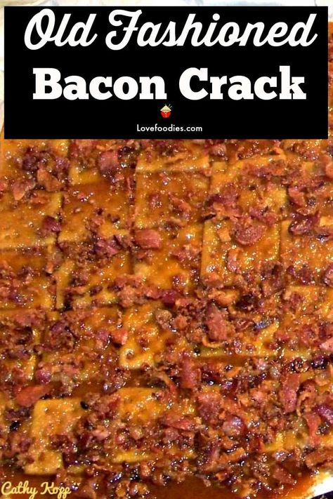 Bacon Crack. A.K.A Bacon Saltine Cracker Candy. If you've never tried this you're missing out! Saltine Cracker Candy, Bacon Cracker, Saltine Cracker, Cracker Candy, Bacon Appetizers, Best Appetizer Recipes, Cracker Recipes, Finger Food Appetizers, Bacon Recipes