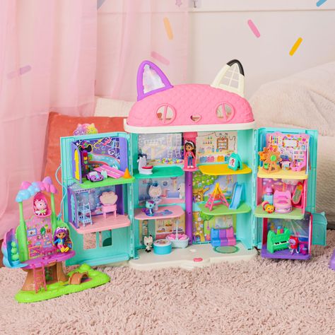 Gabby's Dollhouse: DOLLHOUSE & PLAYSETS Gabbys Doll House, Dollhouse Garden, Dollhouse Toys, Dollhouse Decor, Perler Patterns, Dollhouse Accessories, Kid Crafts, Kids Art, Toy Storage