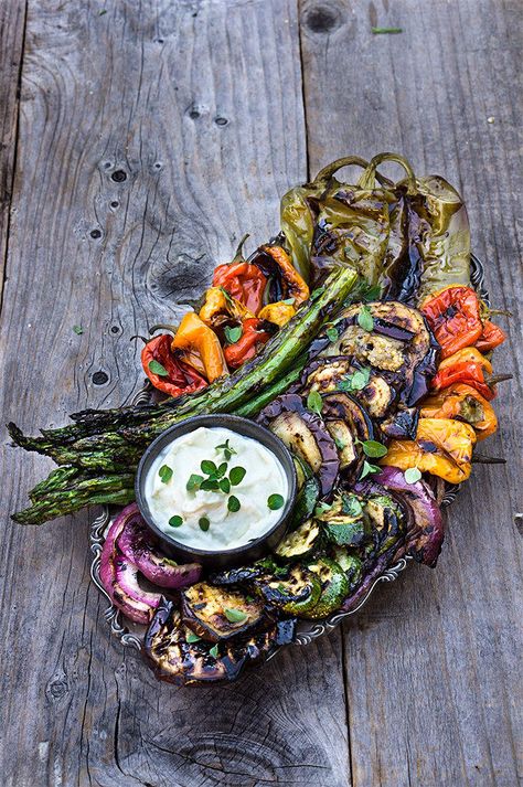 16 BBQ Side Dish Recipes That Steal The Show | BuzzFeed Marinated Grilled Vegetables, Keto Asparagus, Asparagus Balsamic, Recipe Asparagus, Light Summer Meals, Whipped Goat Cheese, Asparagus Recipes, S Table, Italian Spices