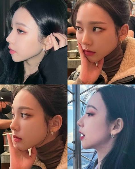 aespa Karina's side profile Perfect Asian Side Profile, V Shaped Jawline Ulzzang, Round Side Profile, Ulzzang Side Profile, Karina Face Shape, Round Forehead Side Profile, Karina Aespa Side Profile, Types Of Side Profiles, Soft Jawline Side Profile