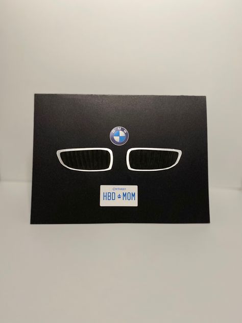 Car Birthday Card Diy, Diy Gifts For Car Guys, Bmw Gift Ideas, Car Card, Birthday Presents For Him, Bf Gifts, Birthday Cards For Boyfriend, Birthday Gift Cards, Diy Gifts For Him