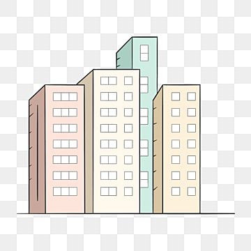 Building Clipart, Building Cartoon, Building Png, Yellow Building, Pink Clipart, Multi Storey Building, Cartoon Building, Color Clipart, Travel Clipart