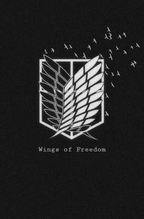 Attack On Titan Symbol, Freedom Wallpaper, Attack On Titan Tattoo, Wings Of Freedom, Free Printable Bookmarks, Aot Wallpaper, Cute Disney Characters, Aot Anime, Deadpool Wallpaper