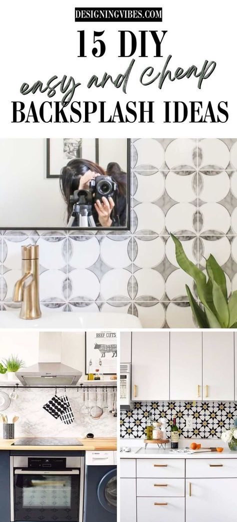 15 Best DIY Backsplash Ideas for Bathrooms & Kitchens Office Kitchen Backsplash, Washable Wallpaper Backsplash, Peel And Stick Wallpaper As Backsplash, Diy Backsplash Bathroom, Kitchen Backsplash Wallpaper Ideas, Bathroom Sink Backsplash Ideas Diy, Backsplash Stencil Ideas, Non Tile Backsplash Ideas Kitchen, Fun Backsplash Ideas