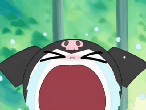 Crying Gift, Kuromi Gif, Onegai My Melody, Tokyo Mew Mew Ichigo, Gothic Queen, Crying Gif, Queen Anime, Images Kawaii, Cute Banners