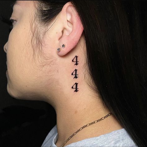 222 Neck Tattoos Women, Neck Tattoos Women Angel Numbers, 888 Behind Ear Tattoo, Angel Number 444 Tattoo Behind Ear, 111 Tattoo Neck, 111 Behind Ear Tattoo, 444 Neck Tattoos Women, 333 Behind Ear Tattoo, 111 Neck Tattoo