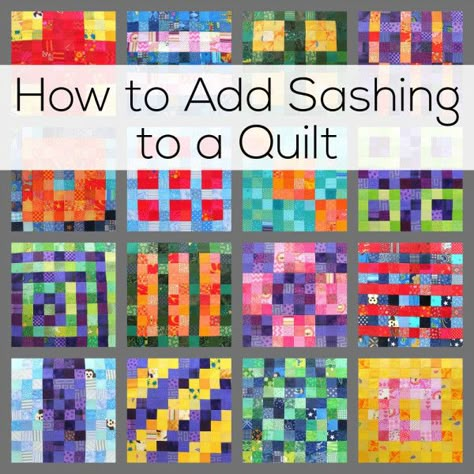 How To Sash A Quilt, How To Add Sashing To A Quilt, Sashing Ideas For Quilts Simple, Adding Sashing To Quilt Blocks, Quilt Sashing Ideas Simple, Quilt Borders Ideas Simple, Sashing Tutorial, Tshirt Quilt Tutorial, Quilt Sashing