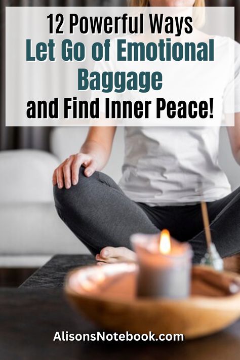 Are you ready to finally Let Go Of Emotional Baggage and embrace a brighter future? Discover 12 powerful ways to find inner peace and transform your life with Alison's Notebook. Learn to practice self-compassion, challenge negative beliefs, and set boundaries. Start your journey to self-expression and mindfulness today. Don't miss out on this ultimate guide to personal growth. Get your free self-care checklist now! Negative Beliefs, Find Inner Peace, Set Boundaries, Emotional Baggage, Learning To Say No, Wellness Inspiration, Finding Inner Peace, Trust Issues, True Happiness